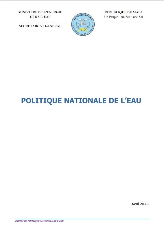 AVANCÉE MAJEURE DANS LE PROCESSUS DE RÉSOLUTION DES PROBLÈMES LIÉS À L’EAU 💧